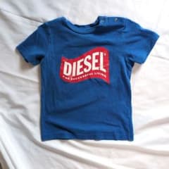【週末お値下げ】DIESEL ロゴ Tシャツ 青のサムネイル