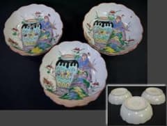 古伊万里 色絵 膾皿3客 壷と唐人 司馬温公の瓶割り図か - メルカリ