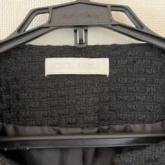 CECIL McBEE ツイード ノーカラー ジャケット ブラックのサムネイル