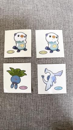 ポケモンパンシール 4枚セット ミジュマル ナゾノクサ ルギアのサムネイル