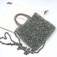 極美品 ANTEPRIMA ミニアトゥーラ ワイヤーバッグ 2way シルバー