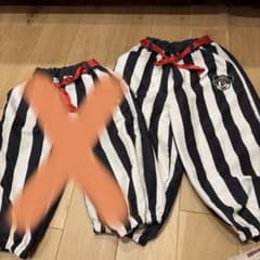 Mitch Key Mouse Pirate-style striped pants 2-piece set Halloween