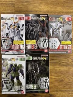 機動戦士ガンダムGフレームFA09 5種セット(クスィーガンダム、ザクⅠ