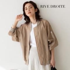 【美品】RIVE DROITE MA-1風ライトシアーブルゾン 美品】RIVE DROITE MA-1風ライトシアーブルゾン - メルカリ