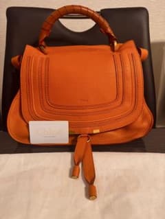 Chloe クロエ マーシー 2WAYバッグ オレンジ系 レザー レディースのサムネイル