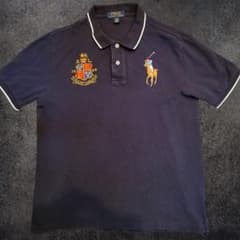 POLO RALPH LAUREN 半袖ポロシャツ ネイビー ビッグポニー 希少POLO RALPH LAUREN ビッグポニー 半袖ポロシャツ ネイビー - メルカリ