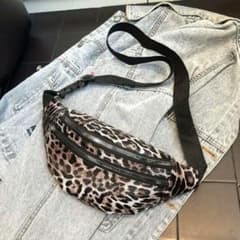 平成 お兄系 豹柄 レオパード ウエストポーチ 00s y2k archive 00s 平成 豹柄 スタッズ お兄系 y2k スカル レオパード ウエストポーチ