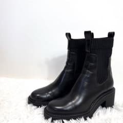 ZARA 【23㎝】 厚底 サイドゴアブーツ ザラ 極美品 - メルカリ