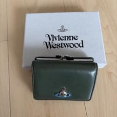 断*げ様 Vivienne Westwood 三つ折り財布 がま口 グリーンのサムネイル
