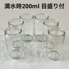 【空容器】ワンカップ大関甘酒空ガラス容器　目盛付き　容量200ml　6個のサムネイル