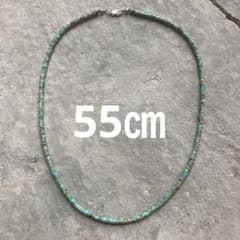 519天然ターコイズのシンプルネックレス ヒシネックレス 