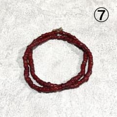 ベネチアホワイトハーツ極小beads古い品物血赤紅歪GOROs Indian ヴェネチアンビーズ/ホワイトハーツ/小粒金赤+血赤ホワイトハーツ