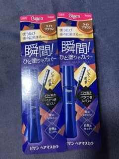 新品　Bigen ヘアマスカラ ライトブラウン 2本セットのサムネイル