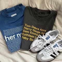herneon ハーネオン PEBBLE / bule tシャツのサムネイル