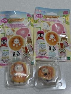 シルバニアファミリー 赤ちゃんコレクション G賞　ラテネコ+シークレットのサムネイル