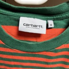 carhartt M 緑とオレンジのストライプTシャツのサムネイル