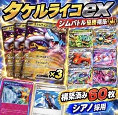 タケルライコexデッキ ジムバトル優勝構築済み ポケモンカードゲーム