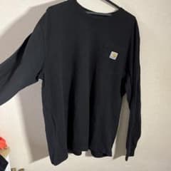 Carhartt 長袖 ポケットTシャツ ブラック Lのサムネイル