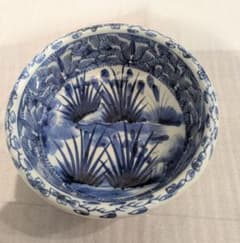 古伊万里 染付 菖蒲草花文 深鉢 大鉢 骨董 アンティーク 陶磁器 - メルカリ