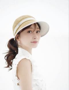 石井美保 2way UVカット ハット サンバイザー 浅つば - メルカリ