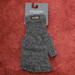 FILSON フィンガーレスニットグローブ チャコール Lサイズ