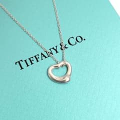 極美品✨️ ティファニー オープンハート 1.1cm S シルバー ネックレス