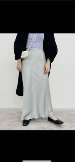 エディットフォールル　スカート　サテンバイアス マキシスカート  サイズ34