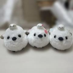シマエナガ ぬいぐるみ 3体セットのサムネイル