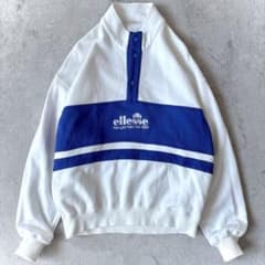 90s エレッセ デサント期 Mサイズ 刺繍ロゴ プルオーバー スウェット 