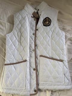 新品Ralph Lauren ホワイト キルティングベスト　※US SIZE M LAUREN Ralph Lauren キルティングベスト ホワイト - メルカリ