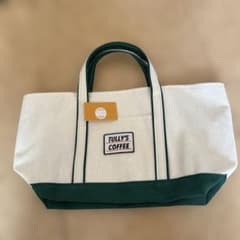 TULLY'S COFFEE トートバッグ ホワイト/グリーンのサムネイル