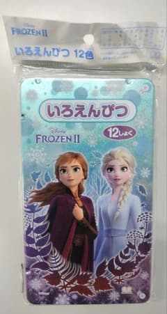 FROZENⅡ 아나운서와 눈의 여왕 디즈니 색연필 12색 신품 미사용