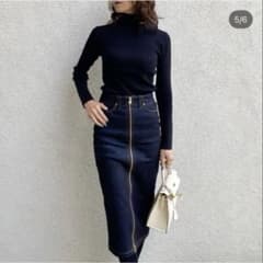 【新品】LUGER by akko3839　デニムジップタイトスカートのサムネイル