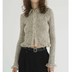 CLANE MIX MESH GATHER SHIRT アイボリー サイズ - メルカリ