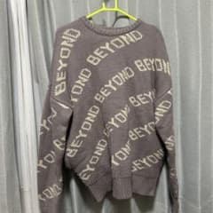 GYDA パープル BEYONDロゴ 長袖セーターのサムネイル