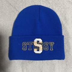 Stussy ロゴ入り ビーニー 青 STUSSY 青 ニット帽 SP25 - メルカリ