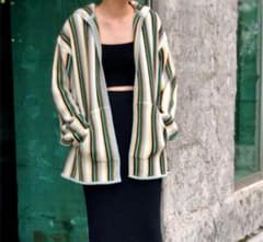 6(ROKU)☆COTTON MULTI STRIPE HOODIEロクアローズ - メルカリ