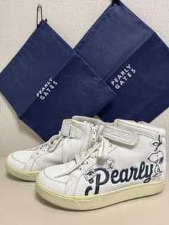 PEARLY GATES☆スヌーピー☆ホワイト ハイカットゴルフシューズ - メルカリ