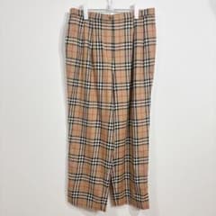 希少サイズ◇バーバリー　ノバチェック　パンツ　ヴィンテージ　スラックス　ベージュ 希少サイズ◇バーバリー ノバチェック パンツ ヴィンテージ スラックス