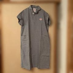 DANTON ダントン　シャツワンピ　ギンガム　36 DANTON ダントンギンガムチェック ショートスリーブシャツワンピース