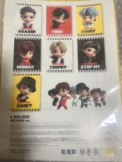 BTS TinyTAN 클리어 파일 7장 스티커 첨부 신품 미개봉