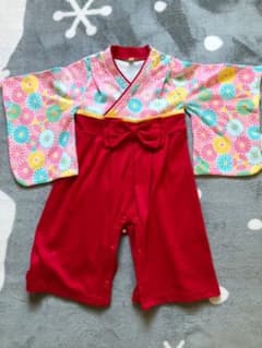 美品 袴ロンパース 女の子 90のサムネイル