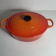 LE CREUSET ル・クルーゼ 両手鍋 オーバル オレンジ