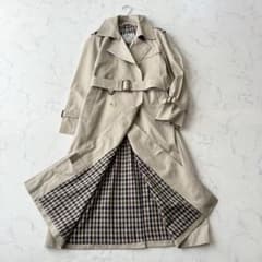 ❤️希少 英国製アクアスキュータム トレンチコート Aqua5 クラブチェック M アクアスキュータム トレンチコート クラブチェック Aqua5 マキシ丈