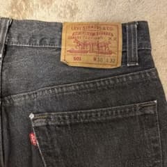 Levi's 501 ブラックデニム W30 L32のサムネイル