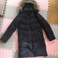 GAP ダウンコート ネイビー フェイクファー取り外し可能のサムネイル