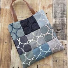 ミナペルホネン パッチワーク ミニトートバッグ サブバック 帆布