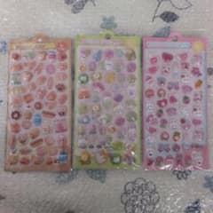 ぷっくりぷくぷくシール 3個セットのサムネイル
