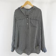デミルクスビームス百名品オーガンジーリボンブラウス36used美品入学式 