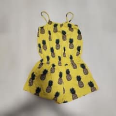 パイナップル柄 キャミソール ロンパースのサムネイル